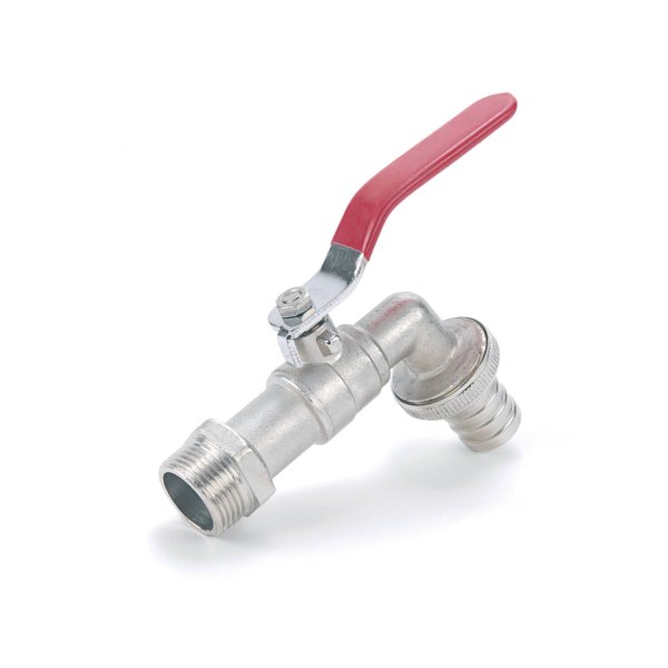 Wasserhahn mit Kugelventil und Schlauchverschraubung G 1/2"