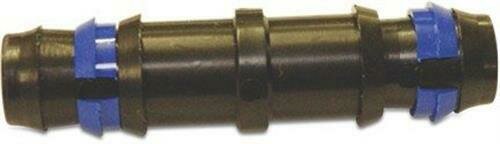 Schlauchverbinder zerreißfest gerader Verbinder 16 x 16mm schwarz für Perlschlauch PE Rohr