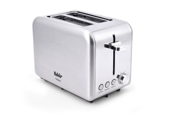 Fakir Calypso Toaster für 2 Toast-Scheiben silber/Edelstahl - 850 Watt