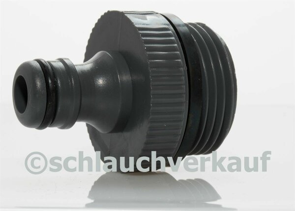 200 Stück Pumpenanschluss 1" AG aus Kunststoff grau