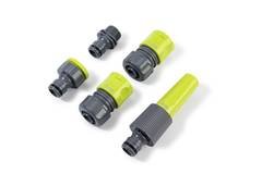 Profi Grundausstattung aus Kunststoff für Gartenschlauch 3/4" hellgrün-grau