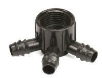 3-Wege Verteiler 20 mm x 1" (Tülle x...