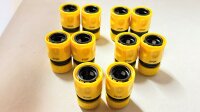 10x Wasserstop Aquastop 1/2" aus Kunststoff gelb von...