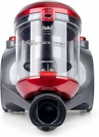 Fakir Bodenstaubsauger beutellos Anthrazit/rot