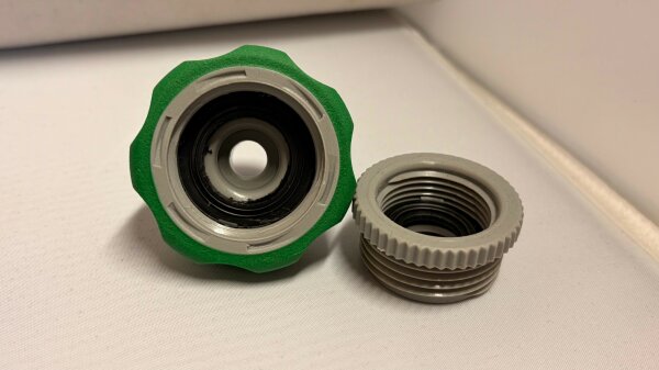 Profi Grundausstattung 8-teilig aus Kunststoff für Gartenschlauch 3/4" grün-grau