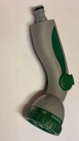 25 x Profispritze aus Kunststoff für Gartenschlauch 3/4" grün-grau