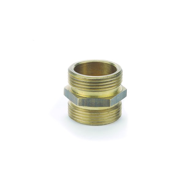 Gewindenippel mit AG 1/2" beidseitig aus Messing von Rehau