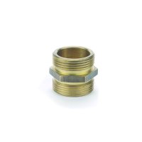 Gewindenippel mit AG 1/2" beidseitig aus Messing von...